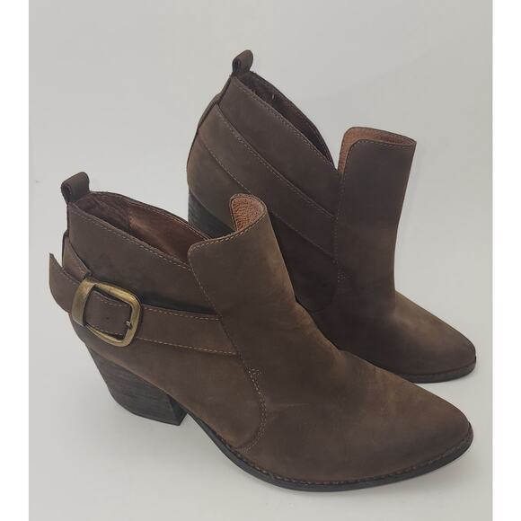 Jeffrey Campbell Shoes - Jeffrey Campbell Ibiza Jonás Leather Brown Booties Size 9.5 Womens